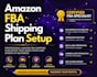 setup amazon fba shipping plan with fnsku, carton labels