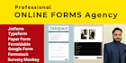 create stunning typeform, jotform, custom forms, paper form