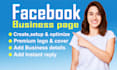 create, setup and manage facebook page for your business