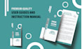 create user guide, instruction manual, and step by step guide with illustrations