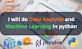 do data analysis and machine learning in python