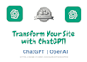 integrate chatgpt API with your website for custom use