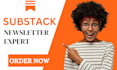 create substack newsletter template, setup your substack account, substack post