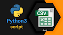 python script to automate CSV file processing