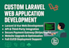 develop a custom laravel web application