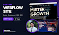 design and develop a custom webflow website with cms
