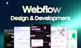do webflow website design, webflow website development, figma to webflow expert