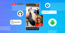 do webrtc peer2peer, websocket inetgration, video calling app, conference app
