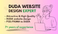design and create duda website using duda website builder