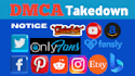 send dmca takedwon notice remove to copyright infringement content