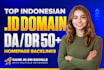 create high dr70 indonesian contextual dofollow id backlinks