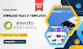 download and install any envato elements file, theme, template in one hour