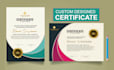 design award, diploma, degree custom certificate