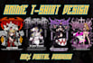 make amazing custom anime artwork for merchandise