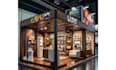 3d exhibition stall cgi trade booth kiosk render retail store design