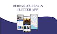 rebrand or reskin your flutter app for android and IOS of codecanyon