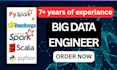 deliver expert big data solutions using hadoop, spark, pyspark, scala , hive