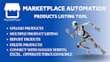 make market place bot, auto uploading products, connect with spreadsheet