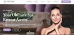develop a spa and wellness website with a booking system