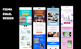do stunning email template design in figma