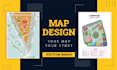 redesign 2d drawings and floor, site, plot, real estate plans into a vector map