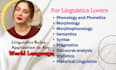 assist you in all areas of linguistics