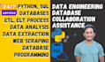 do data engineering, database projects, python, sql, gcp, airflow,etl,extraction