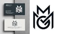 do minimalist logo using the company name initial letter