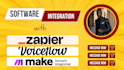 setup zapier or make com automation webhook and integrations on all CRM platform