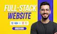 do custom website, full stack website development front end full stack developer