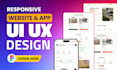 do figma website design, website ui ux design, figma design, mobile app ui ux