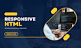 convert psd, pdf, figma to responsive HTML format