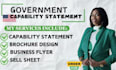 design a government capability statement business capability statement