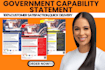 design business capability statement, capability statement, government contract