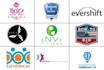 create four original vector company logo