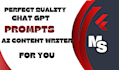 create custom ai prompts chatgpt prompts ai content writer
