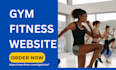design gym fitness website for personal trainer fitness yoga dropshipping store