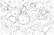 create digital children cute illustrations