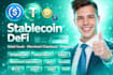 create stablecoin yield vault merchant checkout defi solana evm