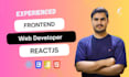 be your frontend web developer using reactjs or nextjs