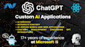 develop custom ai chatbot, ai app, ai saas, and website with openai chatgpt llm