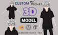 create a custom vrchat avatar 3d model in unity or blender booth PC or quest