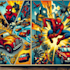 design a comic book cover art