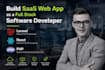build saas web app as a full stack software developer with laravel, react, php