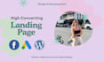 create a unique landing page on wordpress