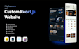 build a custom client side react website with tailwind CSS and modern UI