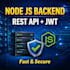 create backend api using nodejs express and mongodb