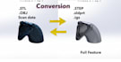 convert your stl file, obj file or scan data to step file