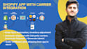 develop shopify public, private apps, shipping carrier integrations