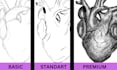 draw black and white object illustration